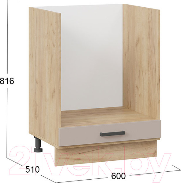 Изображение товара Шкаф под духовку ТриЯ Лорас 1Н6Б (дуб крафт золотой/холст латте)