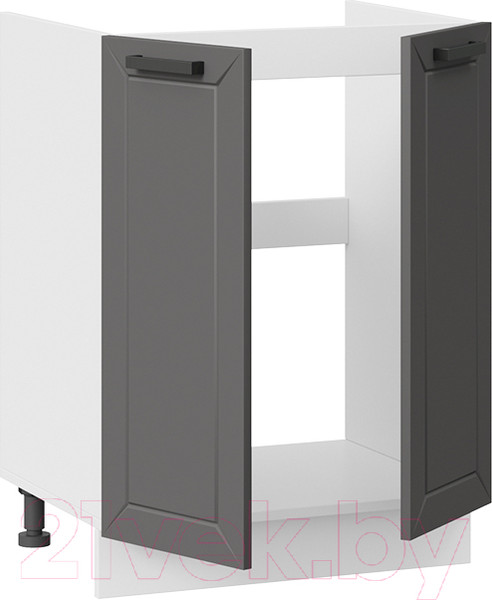 Изображение товара Шкаф под мойку ТриЯ Лорас 1Н6М (белый/холст вулкан)