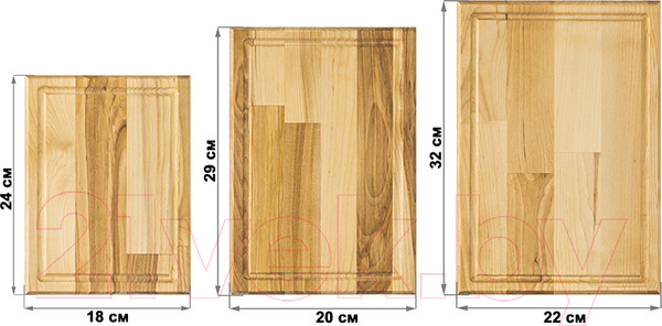 Изображение товара Набор разделочных досок Elan Gallery Прямоугольник 570085