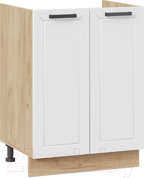 Изображение товара Шкаф под мойку ТриЯ Лорас 1Н6М (дуб крафт золотой/холст белый)