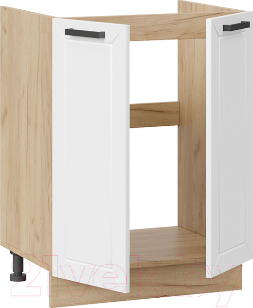 Изображение товара Шкаф под мойку ТриЯ Лорас 1Н6М (дуб крафт золотой/холст белый)