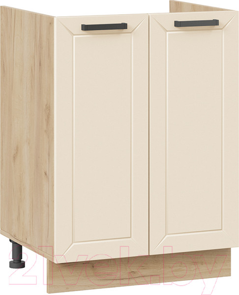 Изображение товара Шкаф под мойку ТриЯ Лорас 1Н6М (дуб крафт золотой/холст брюле)