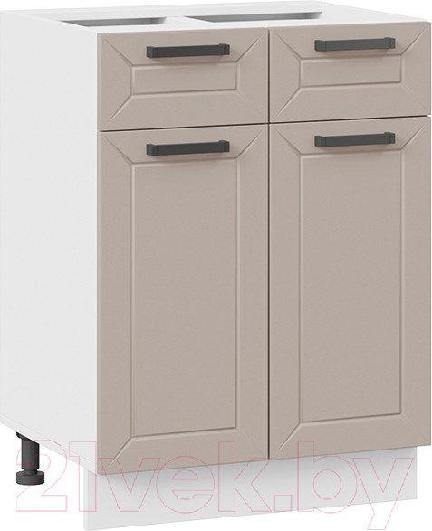 Изображение товара Шкаф-стол кухонный ТриЯ Лорас 1Н6Я1 (белый/холст латте)