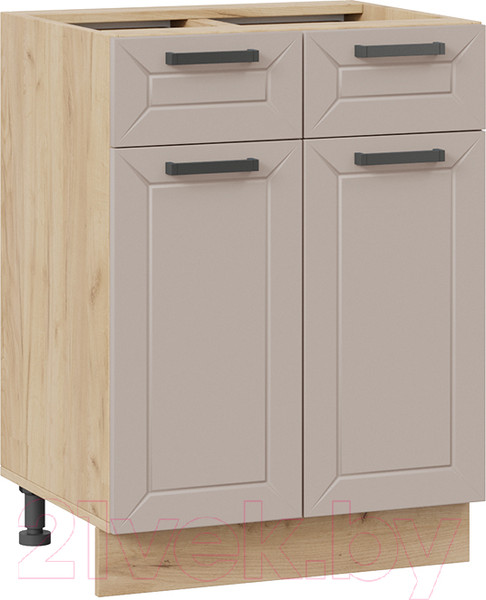 Изображение товара Шкаф-стол кухонный ТриЯ Лорас 1Н6Я1 (дуб крафт золотой/холст латте)