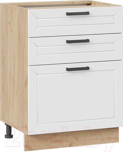 Изображение товара Шкаф-стол кухонный ТриЯ Лорас 1Н6Я3 (дуб крафт золотой/холст белый)