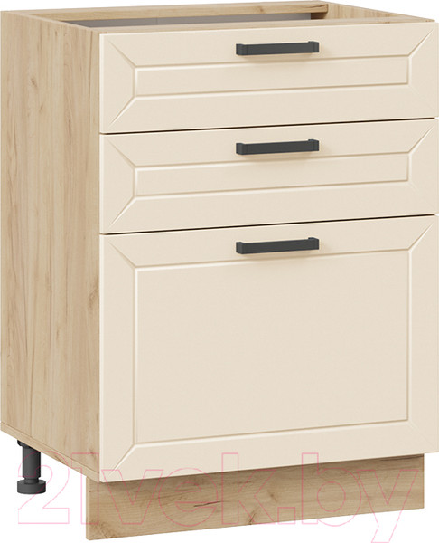 Изображение товара Шкаф-стол кухонный ТриЯ Лорас 1Н6Я3 (дуб крафт золотой/холст брюле)