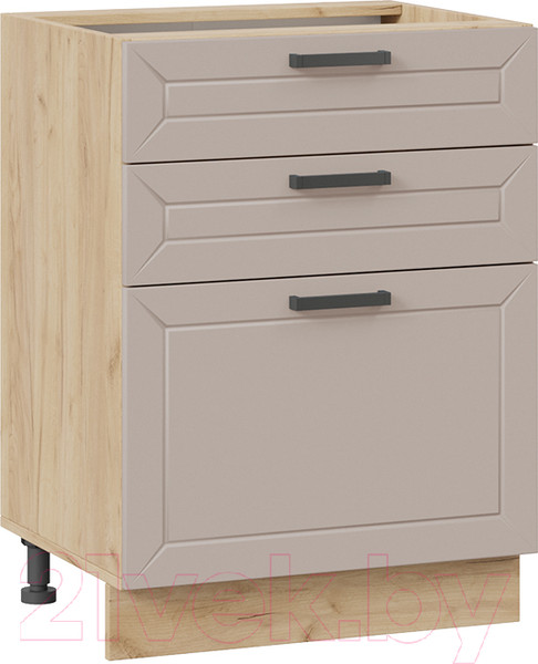 Изображение товара Шкаф-стол кухонный ТриЯ Лорас 1Н6Я3 (дуб крафт золотой/холст латте)