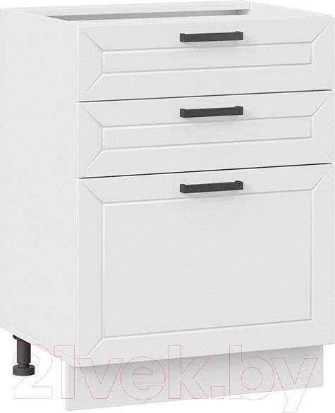 Изображение товара Шкаф-стол кухонный ТриЯ Лорас 1Н6Я3 (белый/холст белый)