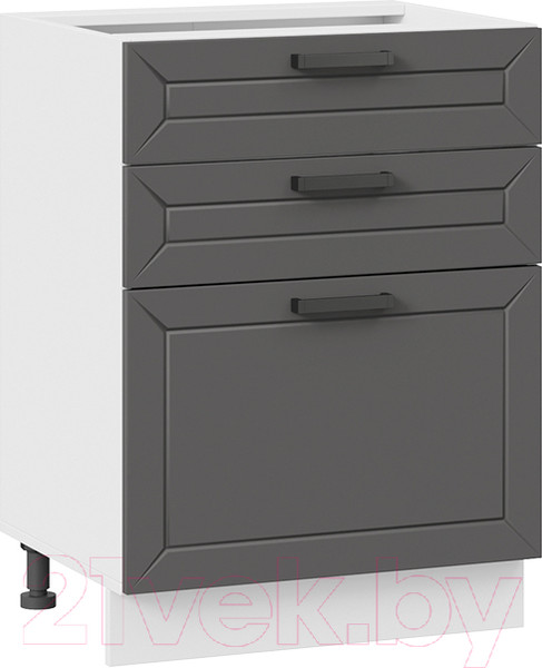 Изображение товара Шкаф-стол кухонный ТриЯ Лорас 1Н6Я3 (белый/холст вулкан)