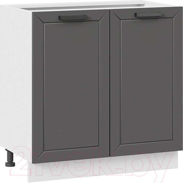 Изображение товара Шкаф-стол кухонный ТриЯ Лорас 1Н8 (белый/холст вулкан)