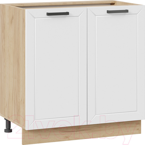 Изображение товара Шкаф-стол кухонный ТриЯ Лорас 1Н8 (дуб крафт золотой/холст белый)