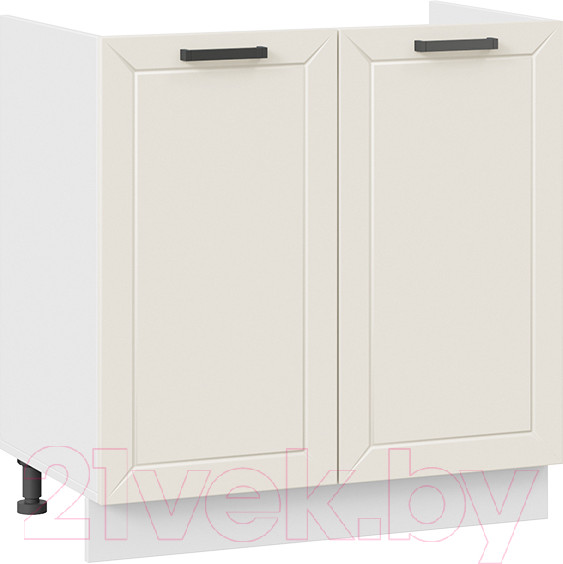 Изображение товара Шкаф под мойку ТриЯ Лорас 1Н8М (белый/холст брюле)