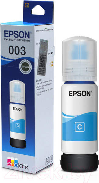 Изображение товара Контейнер с чернилами Epson 003 EcoTank (C13T00V298) (голубой)