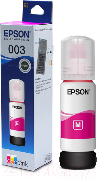 Изображение товара Контейнер с чернилами Epson 003 EcoTank (C13T00V398) (пурпурный)