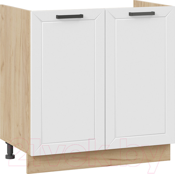 Изображение товара Шкаф под мойку ТриЯ Лорас 1Н8М (дуб крафт золотой/холст белый)