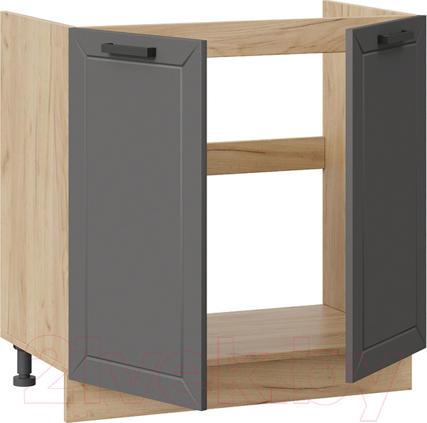 Изображение товара Шкаф под мойку ТриЯ Лорас 1Н8М (дуб крафт золотой/холст вулкан)