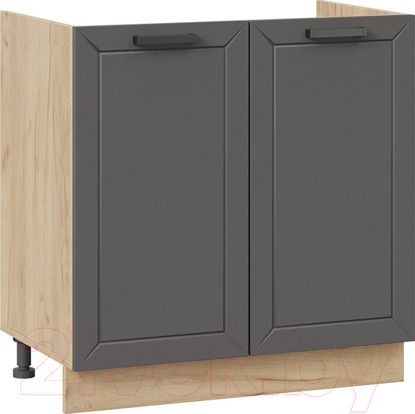 Изображение товара Шкаф под мойку ТриЯ Лорас 1Н8М (дуб крафт золотой/холст вулкан)