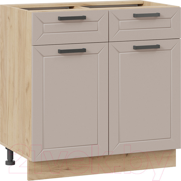 Изображение товара Шкаф-стол кухонный ТриЯ Лорас 1Н8Я1 (дуб крафт золотой/холст латте)