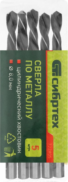 Изображение товара Набор сверл СибрТех 722805