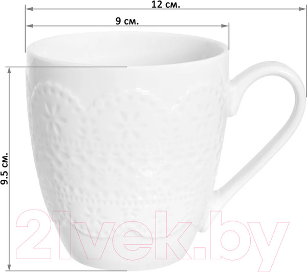 Изображение товара Набор кружек Elan Gallery Кружево / 950075