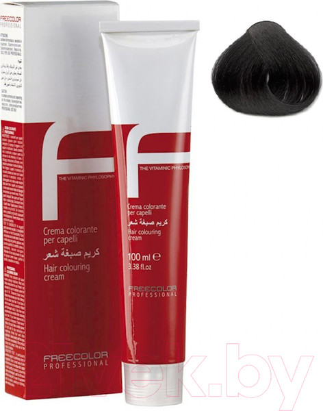 Изображение товара Крем-краска для волос Freecolor Professional 1/0 (100мл, черный)
