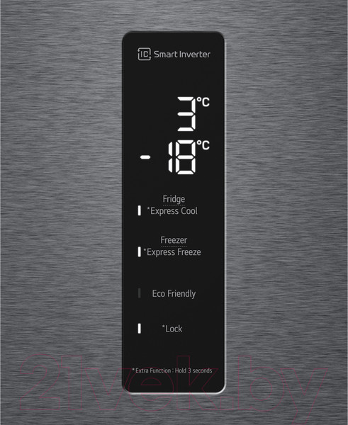 Изображение товара Холодильник с морозильником LG DoorCooling GW-B509SLKM