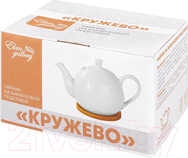 Изображение товара Заварочный чайник Elan Gallery Кружево / 950208