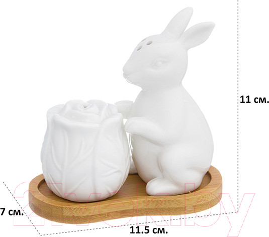 Изображение товара Набор для специй Elan Gallery Заяц с капустой / 950072