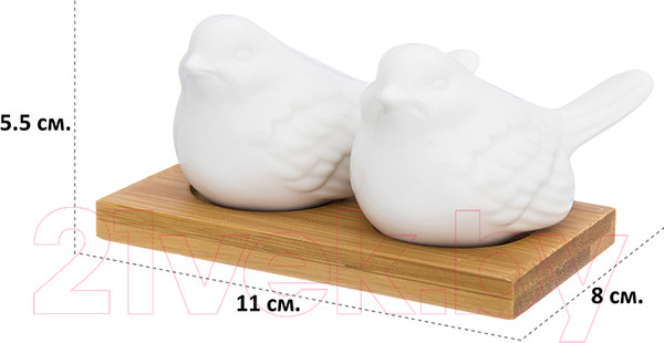 Изображение товара Набор для специй Elan Gallery Птички / 950070