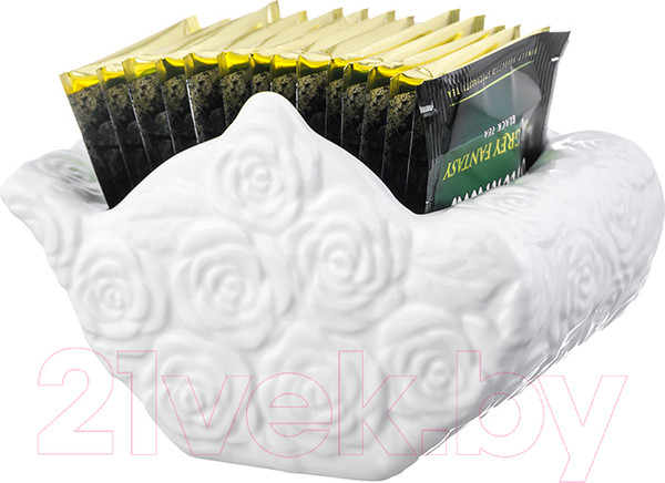 Изображение товара Блюдце для чайных пакетиков Elan Gallery Чайник. Розы / 950156