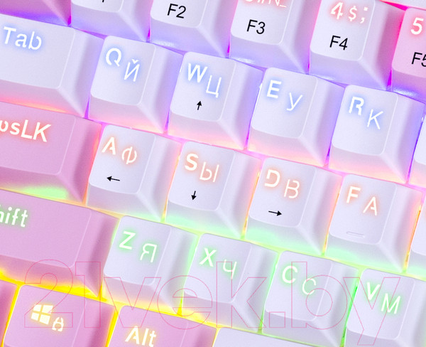 Изображение товара Клавиатура Redragon Fizz / 70672 (розовый/белый)