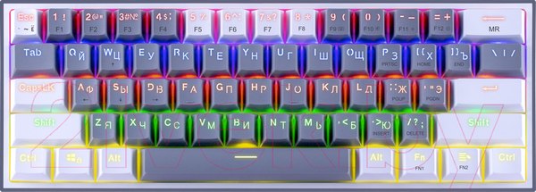 Изображение товара Клавиатура Redragon Fizz / 70675 (серый/белый)