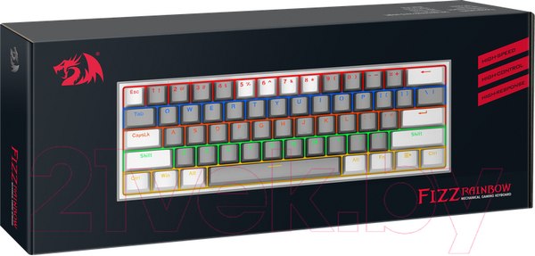 Изображение товара Клавиатура Redragon Fizz / 70675 (серый/белый)