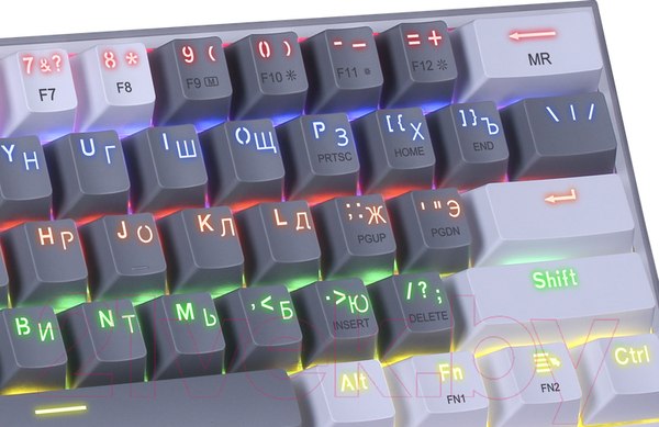 Изображение товара Клавиатура Redragon Fizz / 70675 (серый/белый)
