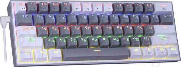 Изображение товара Клавиатура Redragon Fizz / 70675 (серый/белый)