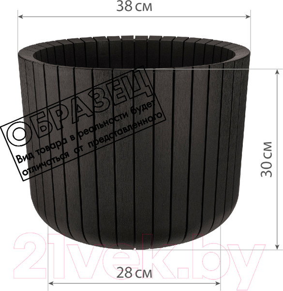 Изображение товара Кашпо Idea Шато М3040 (белый ротанг)
