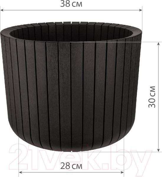 Изображение товара Кашпо Idea Шато М3040 (коричневый ротанг)