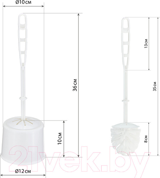 Изображение товара Ершик для унитаза Idea Классик М5015 (фисташковый)