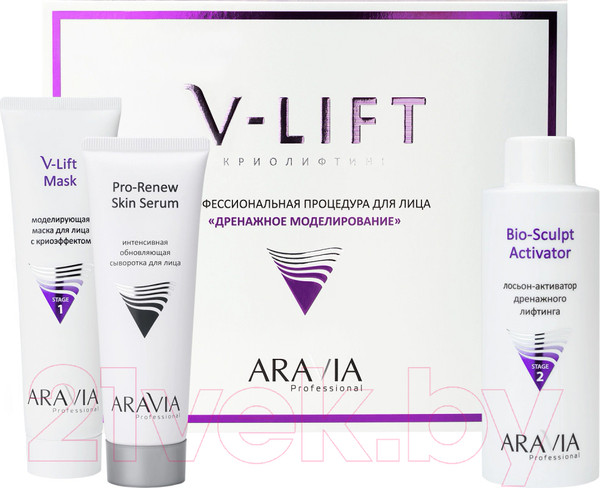 Изображение товара Набор косметики для лица Aravia Профессиональная процедура Дренажное моделирование V-Lift / 6344