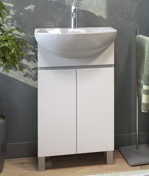 Изображение товара Тумба под умывальник Vigo Wing 600-2-0 (белый)