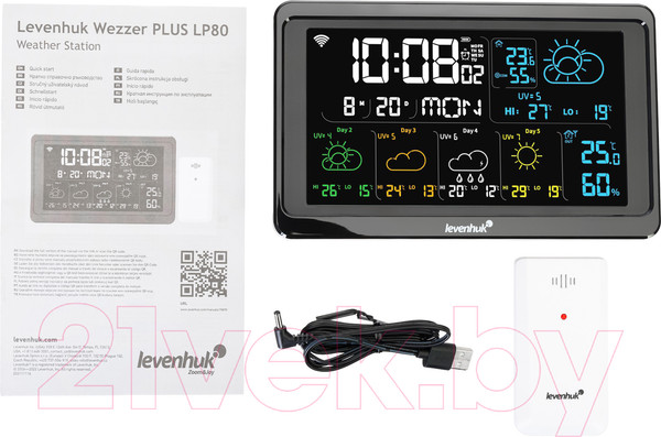 Изображение товара Метеостанция цифровая Levenhuk Wezzer Plus LP80 / 78898
