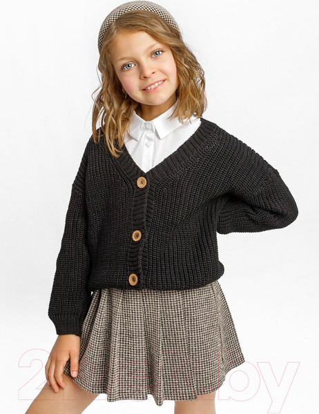Изображение товара Кардиган детский Amarobaby Knit / AB-OD21-KNIT19/09-140 (черный, р.140)