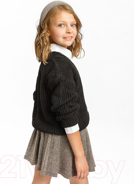 Изображение товара Кардиган детский Amarobaby Knit / AB-OD21-KNIT19/09-140 (черный, р.140)
