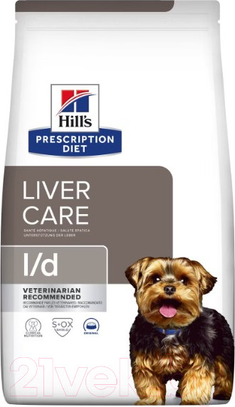 Изображение товара Сухой ветеринарный корм для собак Hill's Prescription Diet Liver Care l/d / 605842 (1.5кг)