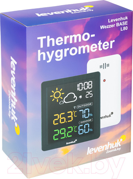 Изображение товара Термогигрометр Levenhuk Wezzer Base L80 78890