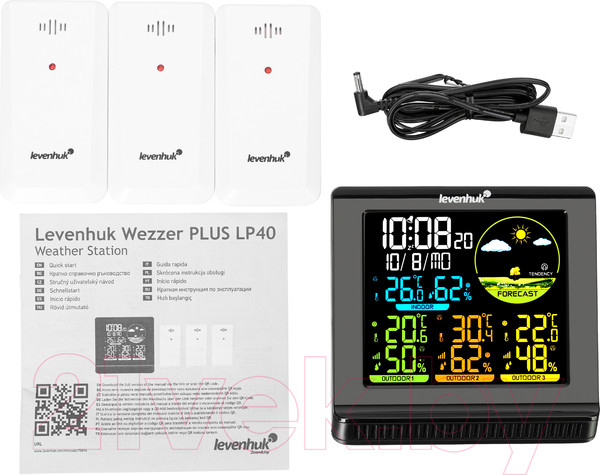Изображение товара Метеостанция цифровая Levenhuk Wezzer Plus LP40 / 78894