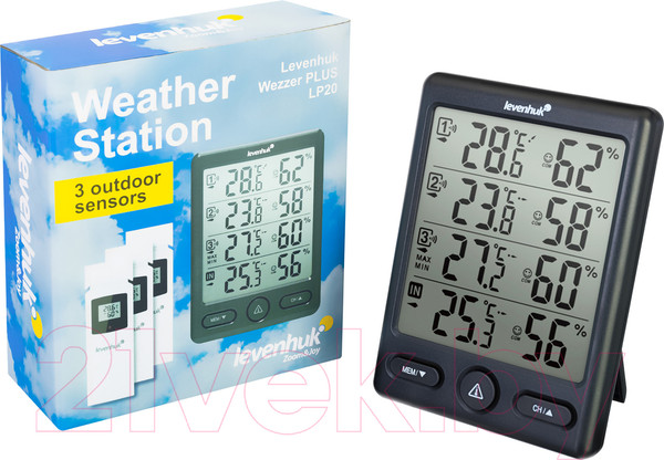 Изображение товара Метеостанция цифровая Levenhuk Wezzer Plus LP20 / 78892