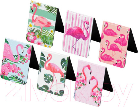 Изображение товара Набор закладок Brauberg Flamingo / 113165 (6шт)