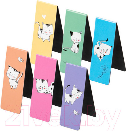 Изображение товара Набор закладок Brauberg Cats / 113159 (6шт)