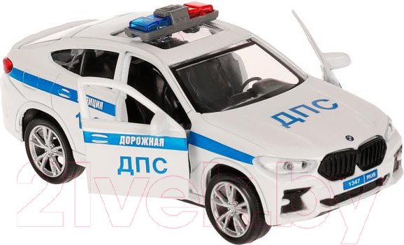 Изображение товара Автомобиль игрушечный Технопарк BMW X6 Полиция / X6-12POL-WH